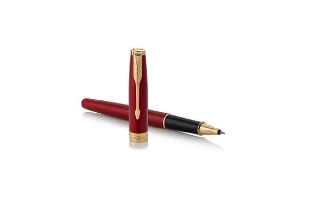 Immagine di Penna roller Parker Sonnet punta F inchiostro nero Parker Red GT 1931475