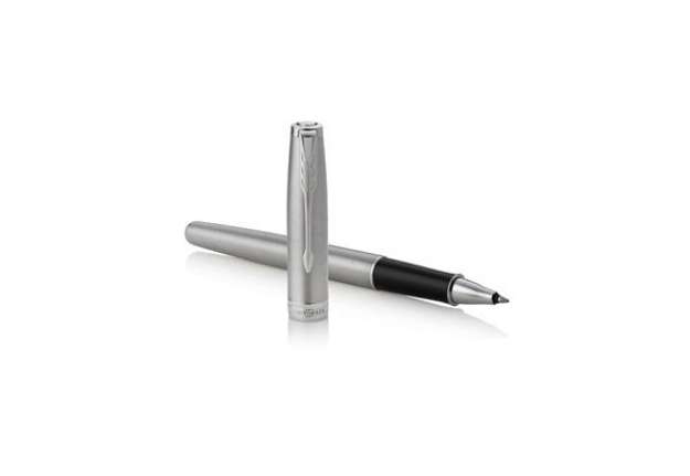 Immagine di Penna roller Parker Sonnet punta F inchiostro nero Parker Stainless Steel CT - 1931511