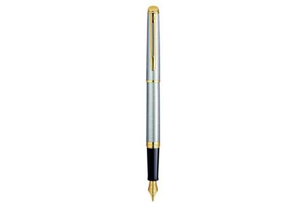 Immagine di Penna stilografica Waterman Hemisphere GT inchiostro blu Waterman Stainless Steel GT 23K - S0920330