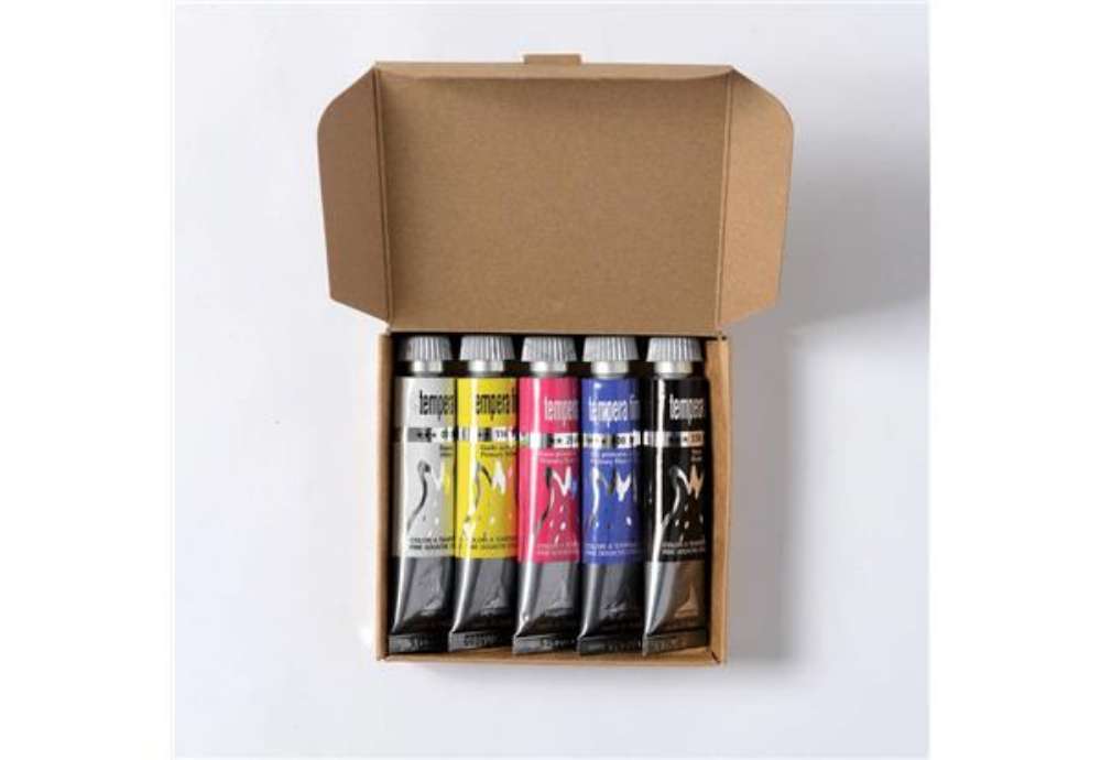 Immagine di Tempera fine Maimeri in tubetto 20 ml - conf. da 5 colori assortiti M2598049
