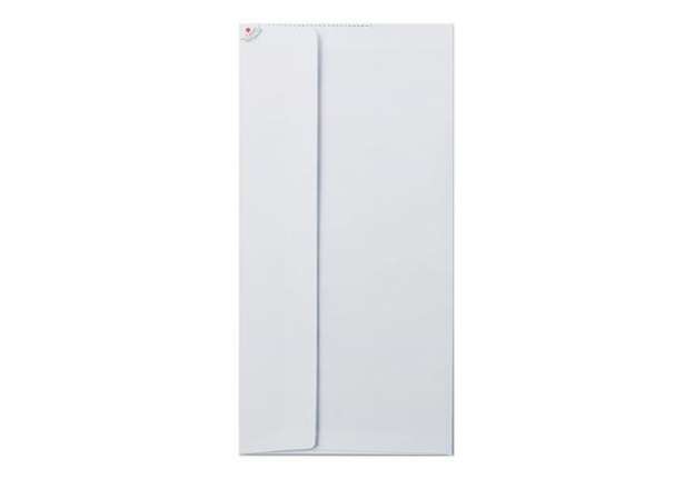 Immagine di Busta bianca Blasetti Strip Zip 90 g/m2 in conf. 25 buste 110x230 mm 548