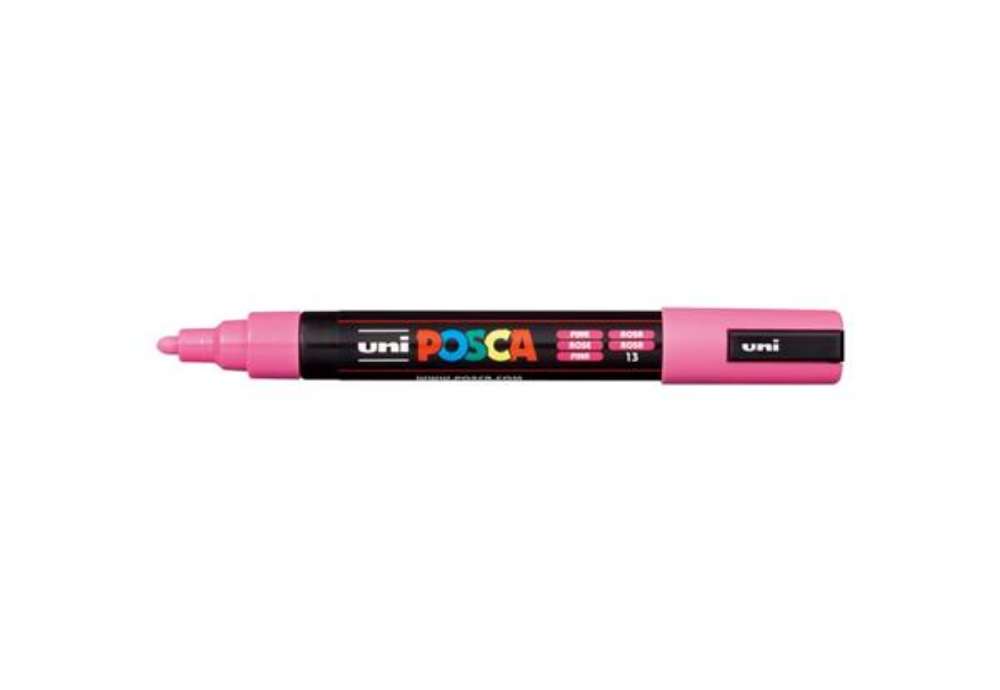 Immagine di Marcatore a tempera Posca Uni-Ball punta tonda 1,8-2,5 mm rosa M PC5M RA