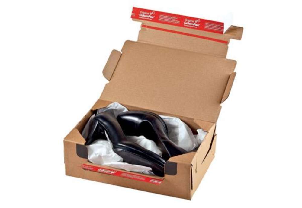 Immagine di Scatola fustellata per e-commerce ColomPac conf. 10 pz - cartone ondulato avana formato L - 35x25x15