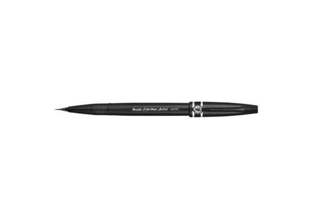 Immagine di Pennarello Brush Sign Pen Pentel colore nero SESF30C-AX