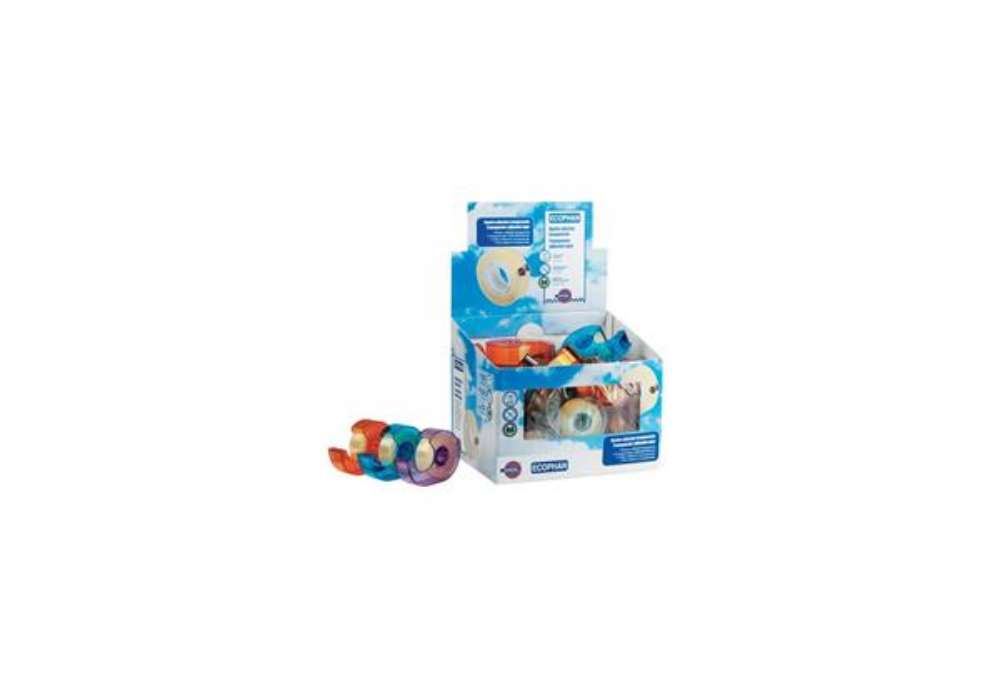 Immagine di Espositore 34 nastri adesivi Eurocel ECOPHAN formato 19 mm x 25 m - con dispenser - 001418208
