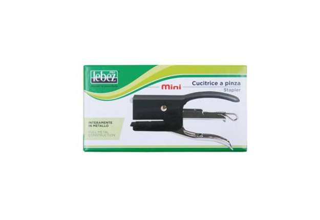 Immagine di Mini cucitrice a pinza Lebez 15 fogli - colori assortiti - 2411