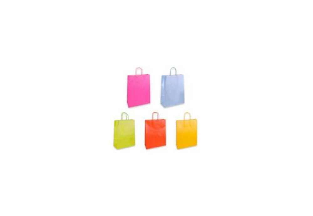 Immagine di Borsa shopper Florio Carta perlata colori perlati assortiti - formato 36x12x41 cm - conf. 25 pz - 73
