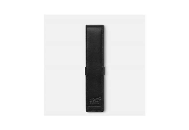 Immagine di Astuccio Montblanc in pelle di vitello penna Meisterstück 1 - 3x16 cm - nero - MB14309