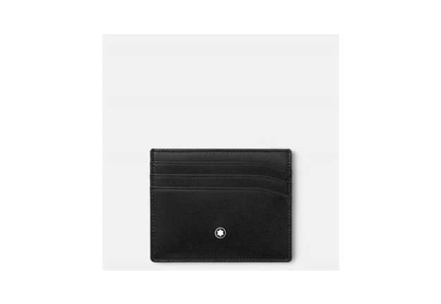 Immagine di Porta carte in pelle Montblanc Meisterstück - 6 scomparti - nero - MB198324