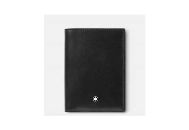 Immagine di Portafoglio Montblanc Meisterstück - 4 scomparti - colore nero - MB198317