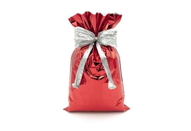 Immagine di Buste regalo metallizzate Italpak - formato 70x100 cm - conf. 25 pz rosso X007002701000