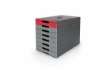 Immagine di Cassettiera Durable Idealbox Pro 7 cassetti 250x365xH.322 mm rosso 7763-03