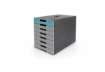 Immagine di Cassettiera Durable Idealbox Pro 7 cassetti 250x365xH.322 mm blu 7763-06