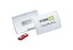 Immagine di Portanome Durable Click Fold 54x90 mm in PPL trasparente con magnete - 8215-19