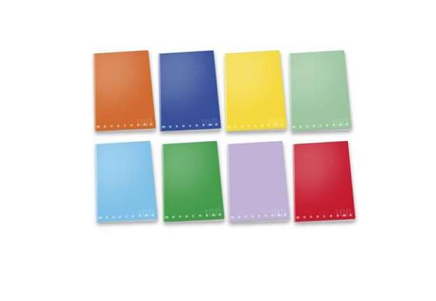 Immagine di Maxi quaderno Pigna Monocromo A4 38 ff carta 100 g/m² - quadretti 10 mm colori assortiti - 022988810