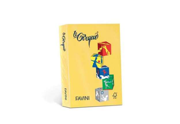 Immagine di Carta colorata Favini Le Cirque A3 160  g/m² colori forti Giallo Sole 202 - risma da 250 fogli - A74