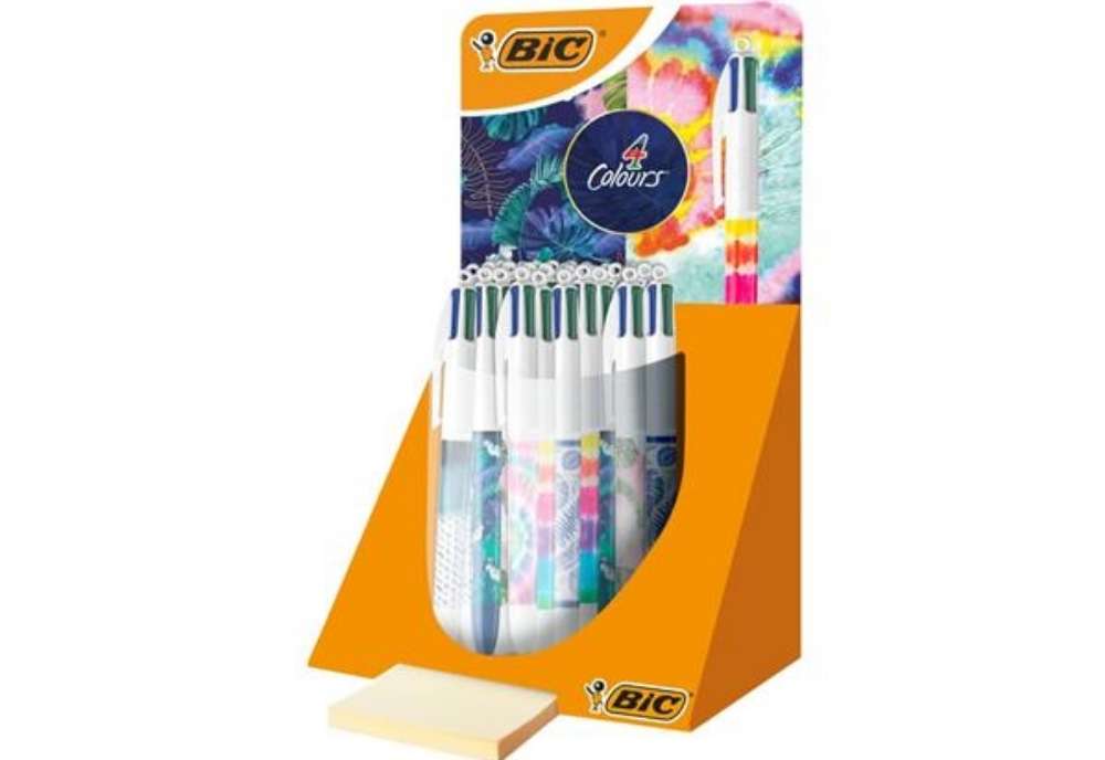 Immagine di Espositore 30 penne a sfera a scatto Bic 4 Colours fantasie assortite 9649042