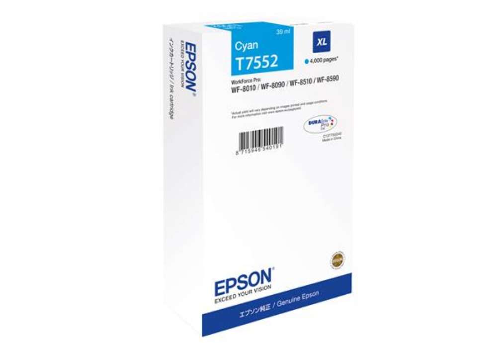 Immagine di Epson - Tanica - Ciano - T7552 - C13T75524N - 39ml