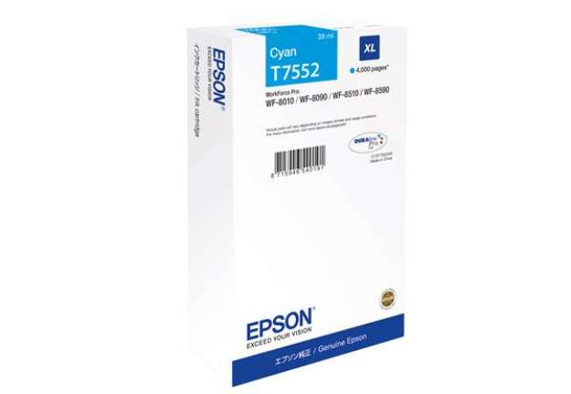 Immagine di Epson - Tanica - Ciano - T7552 - C13T75524N - 39ml