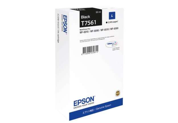 Immagine di Epson - Tanica - Nero - T7561 - C13T75614N  - 50ml