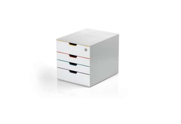 Immagine di Cassettiera Durable Varicolor® grigia 280x292x356 mm MIX 4 7624-27