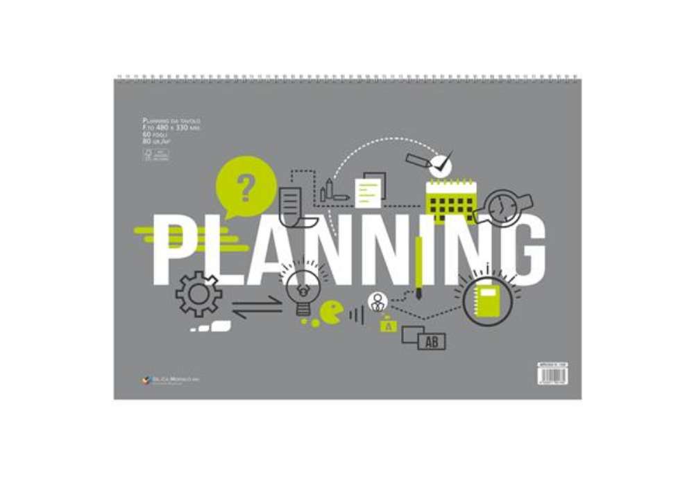 Immagine di Planning da tavolo settimanale non datato O.C.L. 48x33 cm - 60 fogli 80 g/m² - 1520