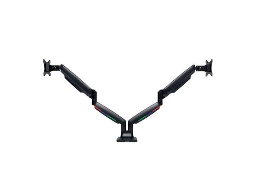 Immagine di Braccio per doppio monitor one-touch SmartFit - ad altezza regolabile - nero - Kensington