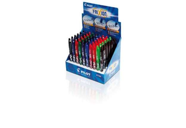 Immagine di Espositore 60 penne a sfera Pilot Frixion Ball New Color 0.7 - 10 colori assortiti - Z99742