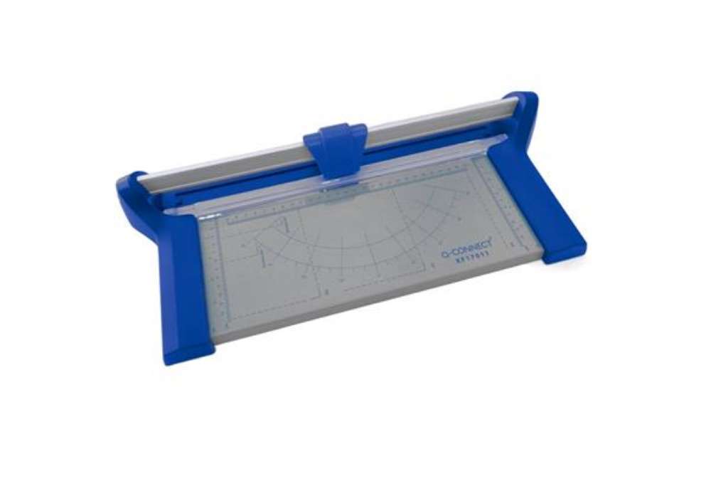 Immagine di Taglierina a rullo Q-Connect grigio/blu fino a 10 ff A4 KF17011