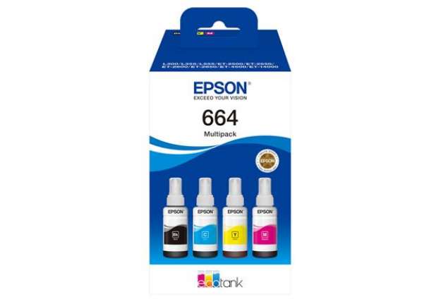 Immagine di Epson - Ecotank Multipack 664 - BK/C/M/Y - C13T664640