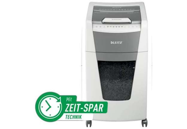 Immagine di Distruggidocumenti automatico Leitz Office 300 P5 - taglio a frammenti P-5 2x15 mm - 60 L - 80160000