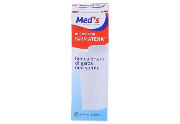 Immagine di Benda di garza orlata - 10 cm x 5 mt - Med's - conf. 12 pezzi