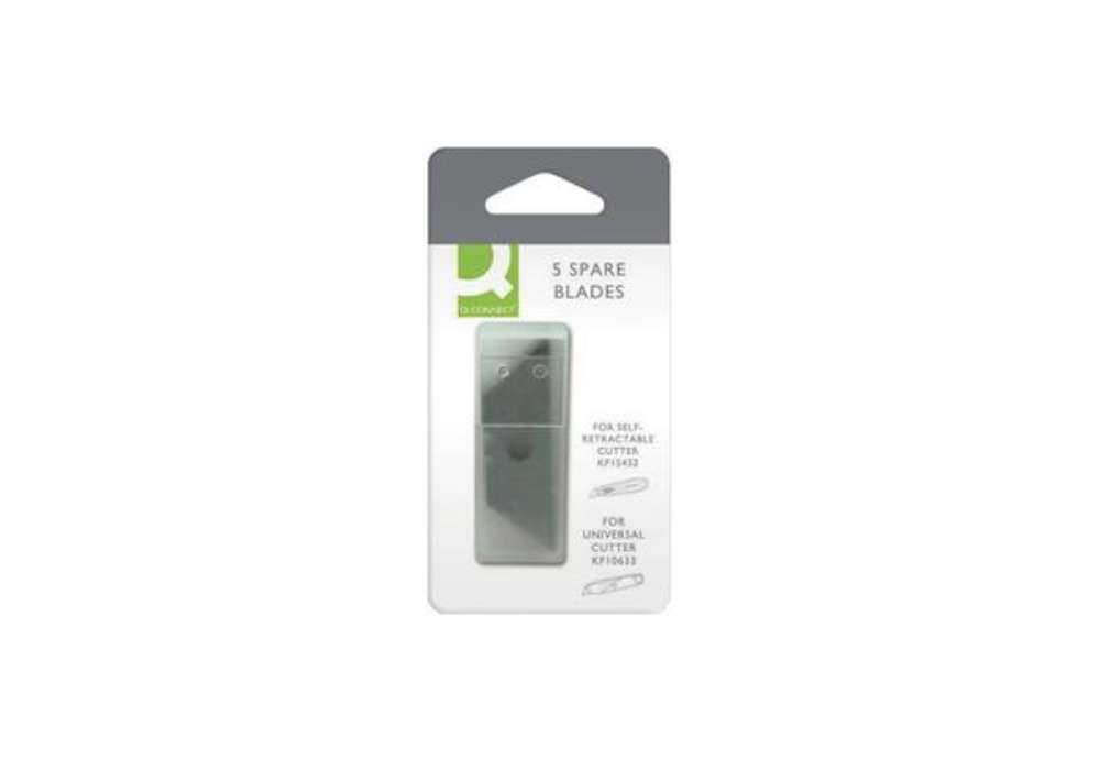 Immagine di Lama di ricambio per cutter Q-Connect trapezoidale confezione da 5 pezzi - KF15433