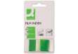 Immagine di Segnapagina in blister Q-Connect 25x45 mm verde blocchetto da 50 - KF03635