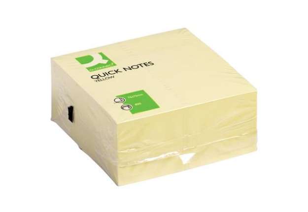 Immagine di Foglietti riposizionabili Q-Connect 76x76 mm giallo blocchetto da 400 ff - KF01346FSC