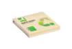 Immagine di Foglietti riposizionabili Q-Connect 100% materiale riciclato 65 g/m² giallo 76x76 mm  12 blocc. da 1