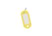 Immagine di Targhetta portachiavi Q-Connect standard in plastica 5x2,2 cm giallo/arancio Confezione da 10 pezzi
