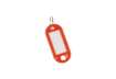 Immagine di Targhetta portachiavi Q-Connect standard in plastica 5x2,2 cm rosso Confezione da 10 pezzi - KF10870