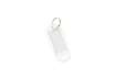 Immagine di Targhetta portachiavi Q-Connect standard in plastica 5x2,2 cm bianco Confezione da 10 pezzi - KF1087