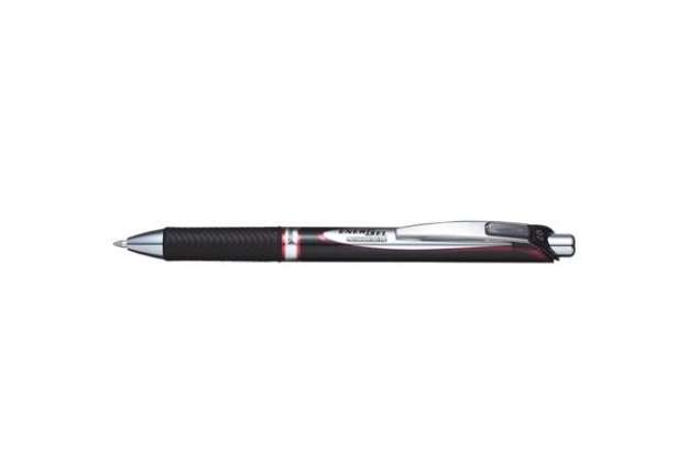 Immagine di Penna roller a scatto Pentel Energel Permanent 0.7 mm rosso BLP77-BX
