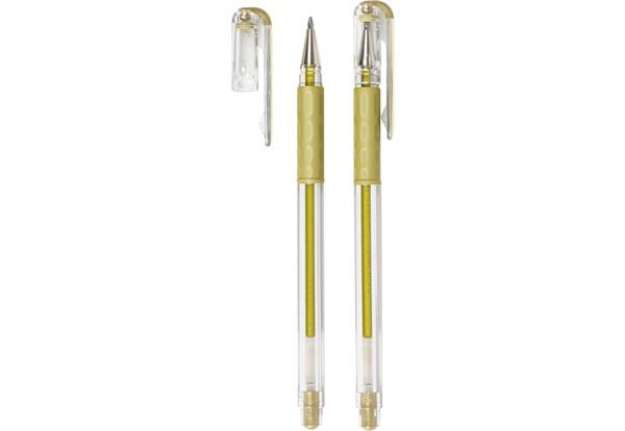 Immagine di Penna roller Pentel Gel Hybrid grip Metallic 0.8 mm oro K118-X