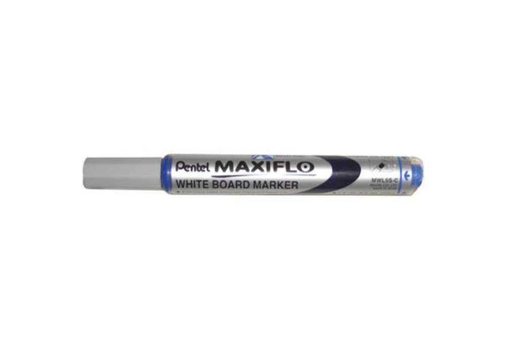 Immagine di Marcatore per lavagne bianche Pentel MAXIFLO punta conica 4,0 mm blu MWL5S-C