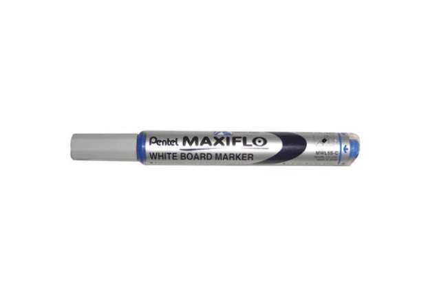 Immagine di Marcatore per lavagne bianche Pentel MAXIFLO punta conica 4,0 mm blu MWL5S-C