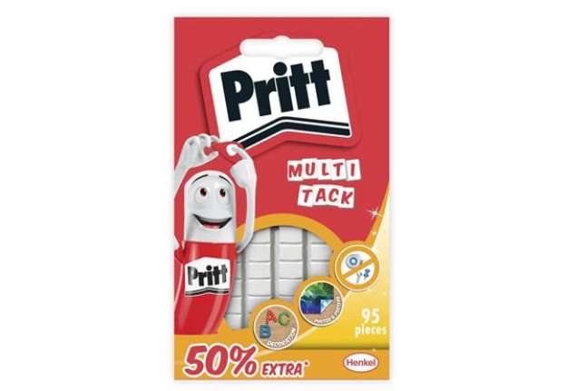 Immagine di Adesivi rimovibili Pritt gommini Multi-Tack bianco Blister da 95 gommini - 2679462
