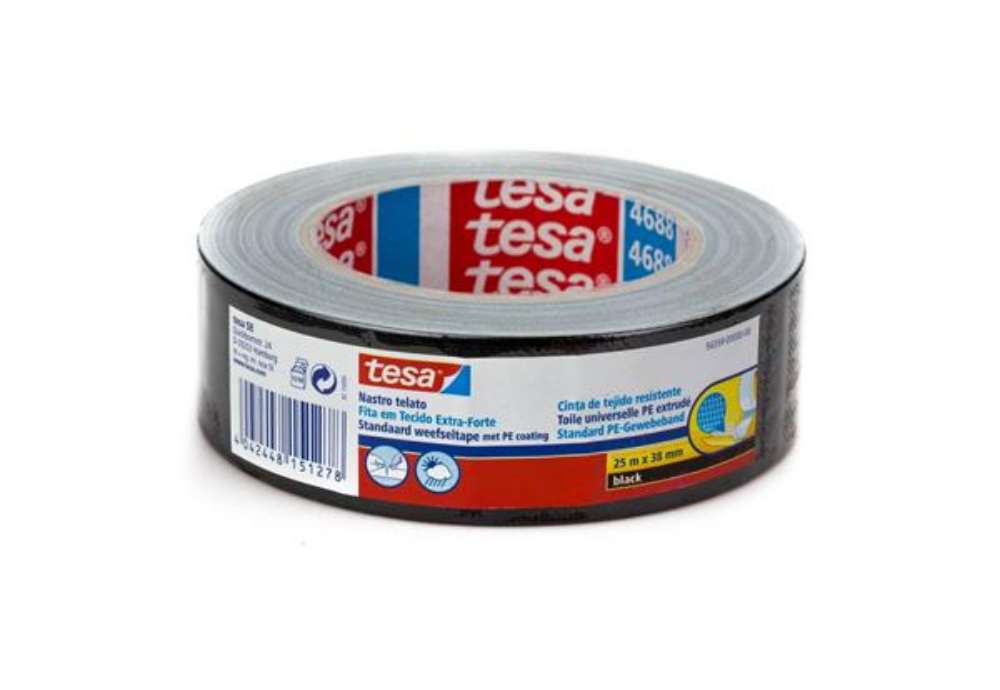Immagine di Nastro adesivo tesa TELATO 38 mm x 25 m nero 56359-00000-00