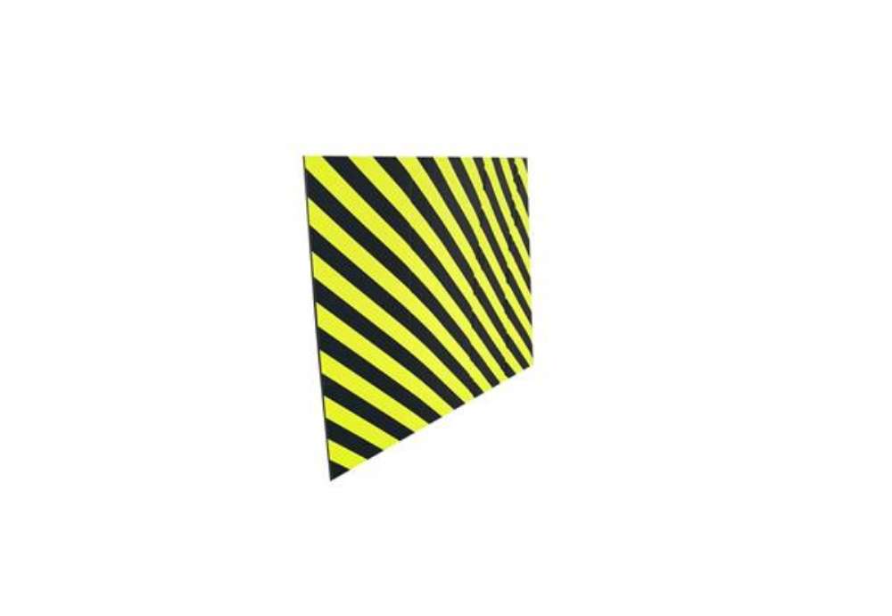 Immagine di Protezione segnaletica in gomma Viso 100x150 cm nero/giallo PU1502NJ