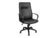 Immagine di Poltrona direzionale girevole Unisit Eridanus ERP Eco Smart schienale alto - rivestimento pelle nero