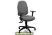 Immagine di Sedia operativa girevole Unisit Giano GIGI Eco Smart rivestimento PPL grigio chiaro - braccioli opzi
