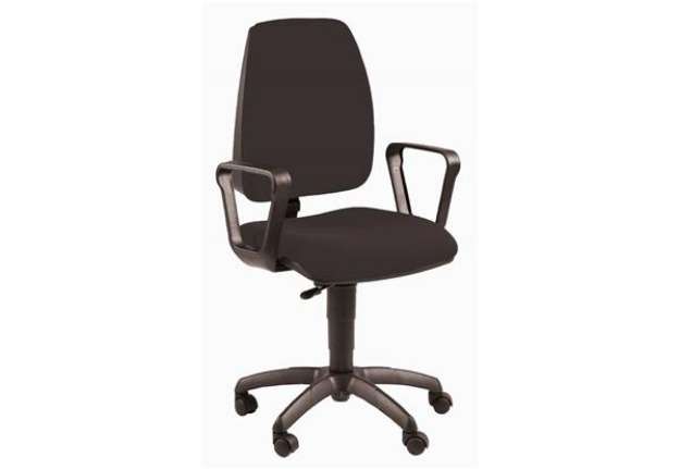 Immagine di Sedia operativa girevole Unisit Jupiter JUBR Eco smart - rivestimento Eco nero - con braccioli - JPQ