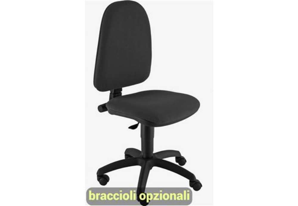 Immagine di Sedia operativa girevole Unisit Jupiter JUSB/SB Eco smart - rivestimento Eco nero - JPL/EN